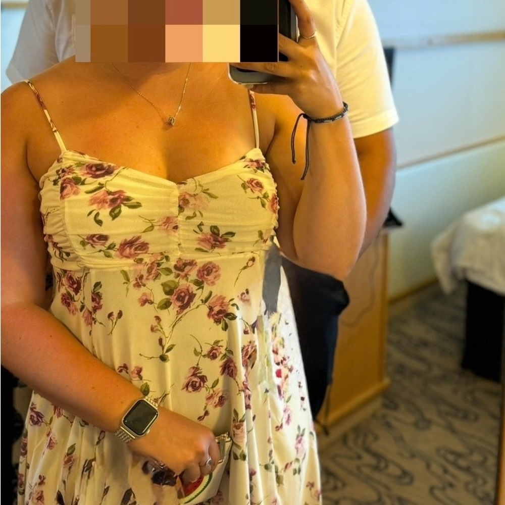 Floral Spaghetti Strap Dress